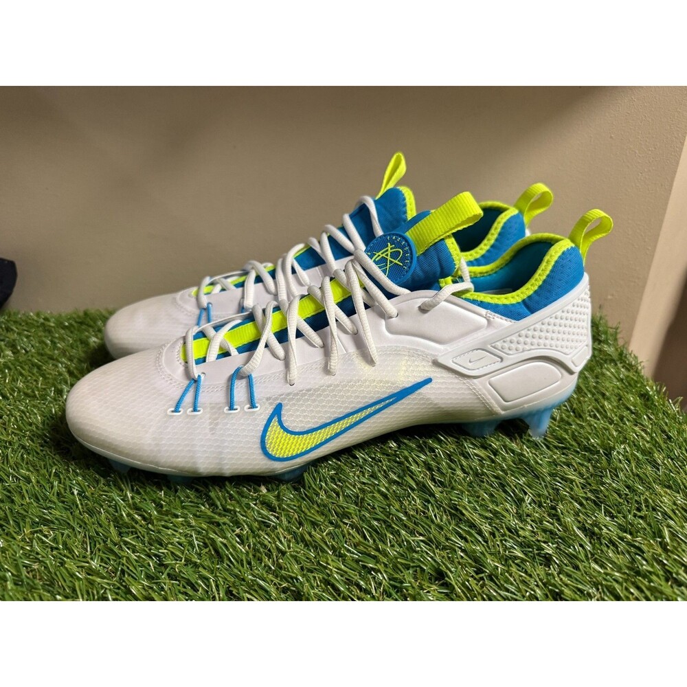 Nike Alpha Huarache 9 Elite Low LAX SE Lacrosse Cleats Mens Size 13 White NEW